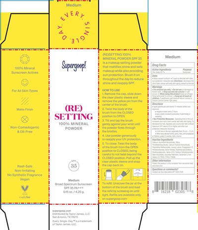 Spf 35 Medium (Re Setting 100 Mineral Powder Spf 35 Medium Cart9.1.20a)